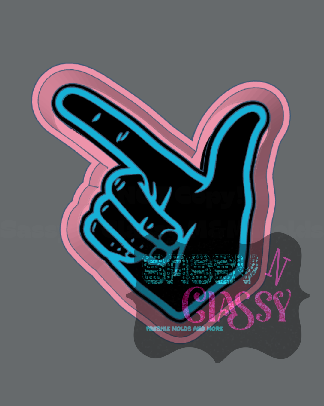 Guns Up Freshie Mold