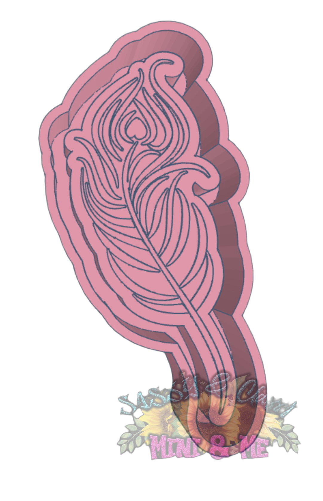 Peacock Feather Freshie Mold HOUSING