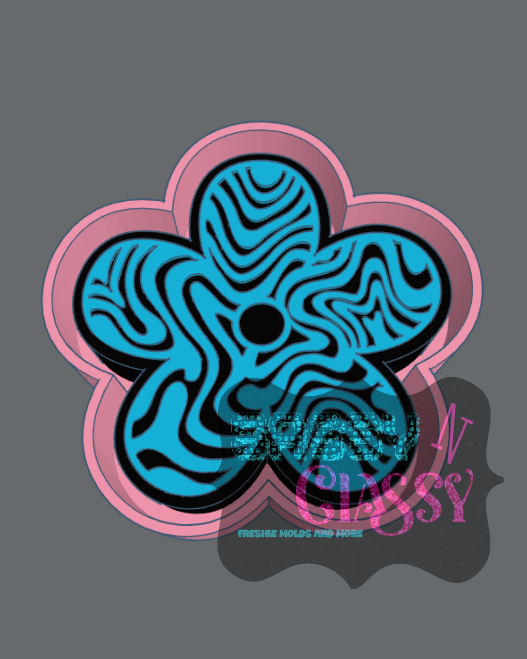 Groovy Flower Freshie Mold