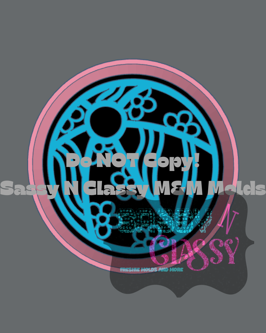 Groovy Beach Ball Freshie Mold