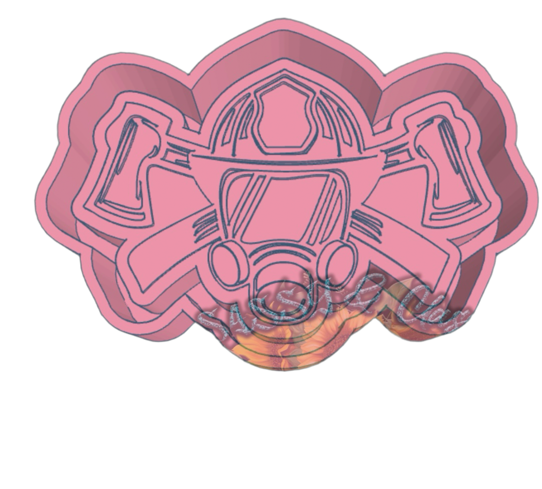 Firefighter Helmet Freshie Mold