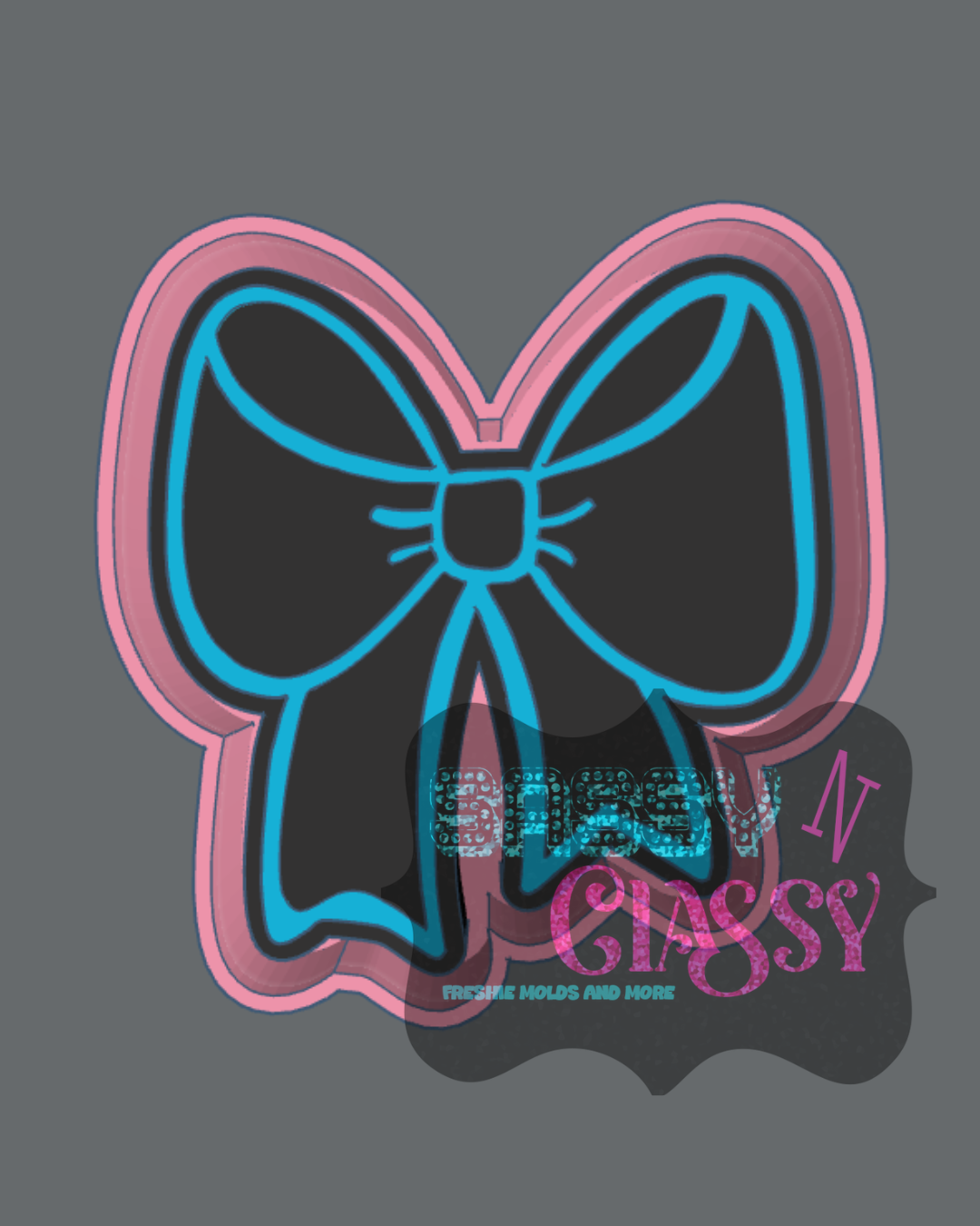 Large Puffy Bow Freshie Mold