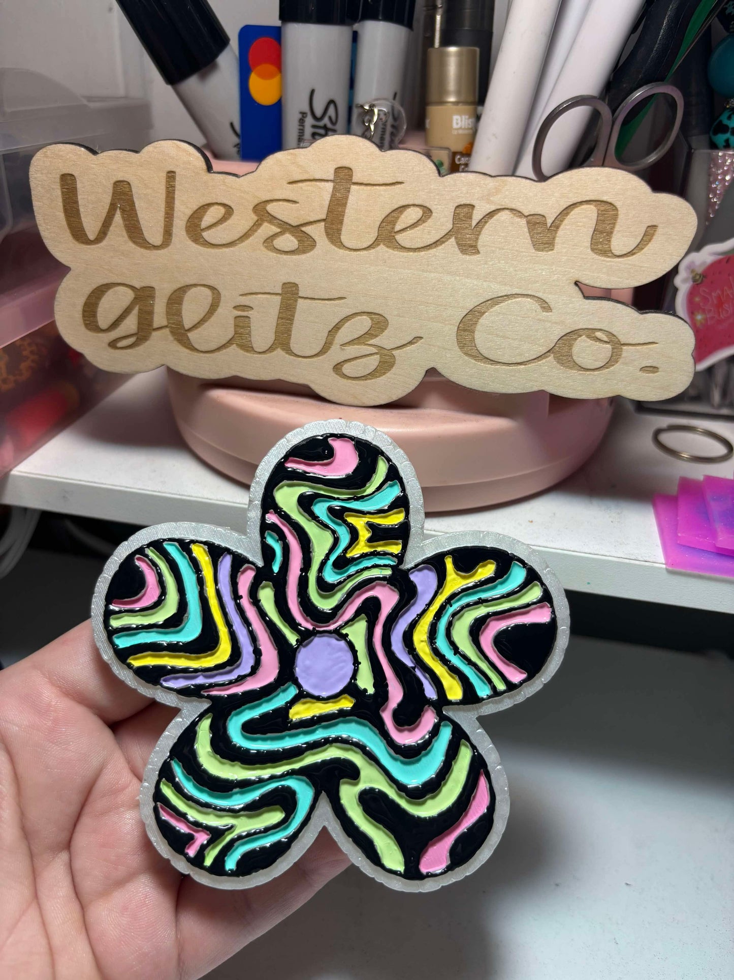 Groovy Flower Freshie Mold