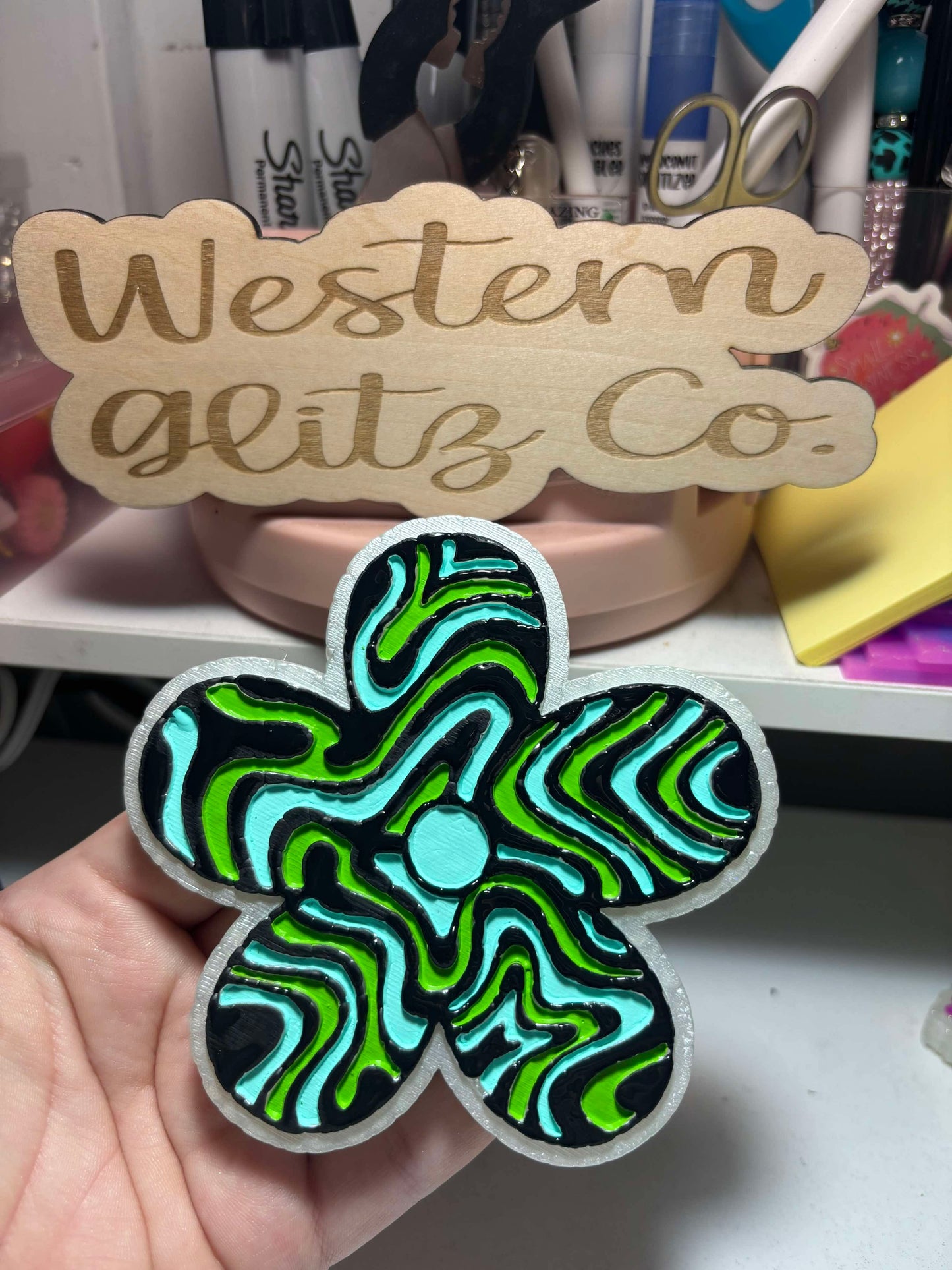 Groovy Flower Freshie Mold