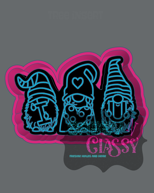 I Love You Gnomes Freshie Mold