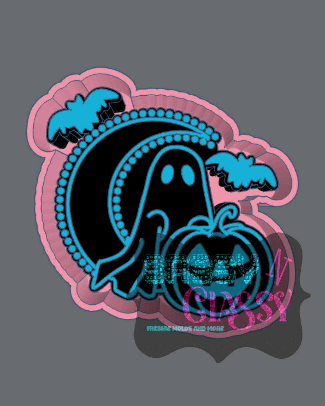 Halloween Moon Freshie Mold