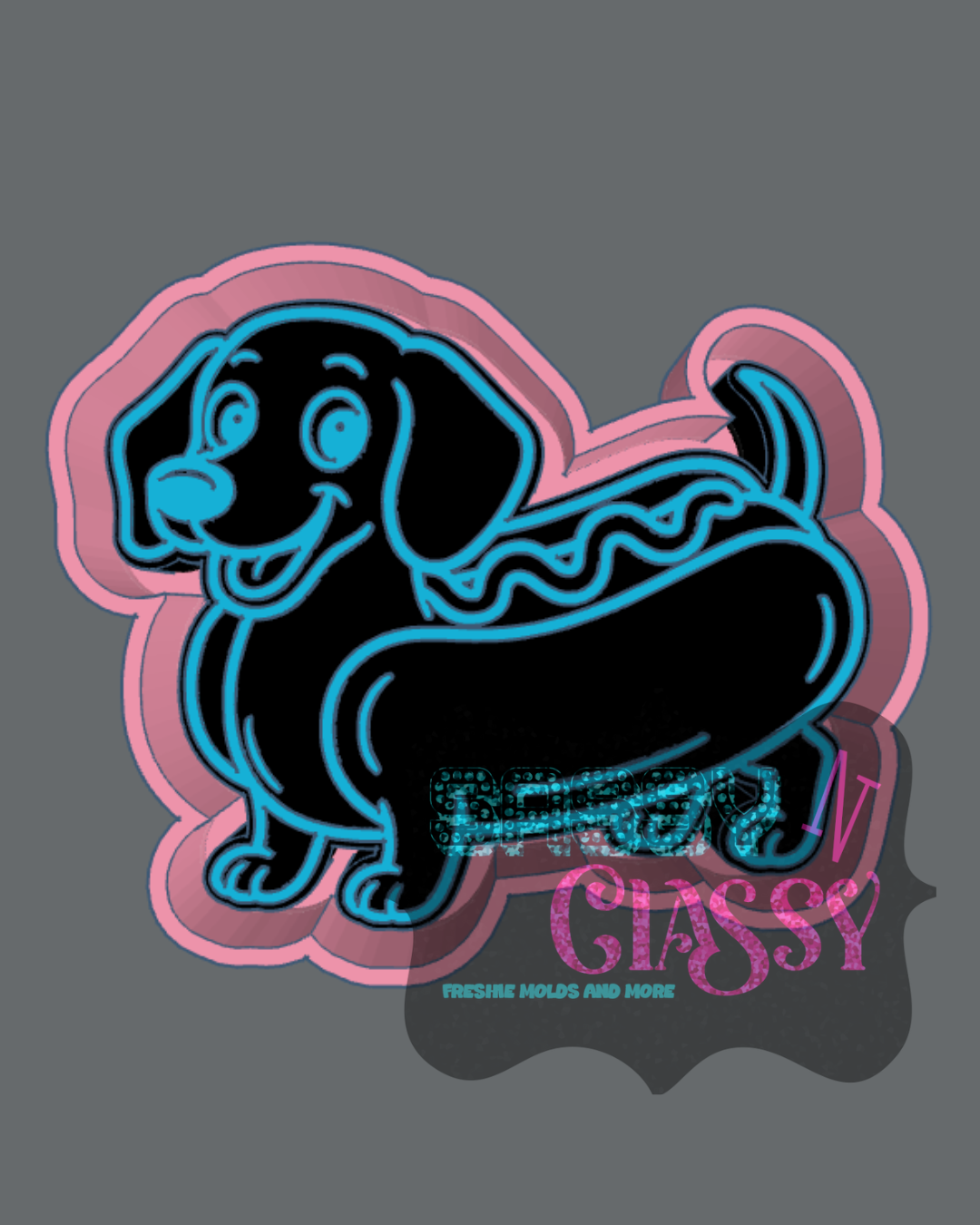 Hot Dog Dachshund Freshie Mold