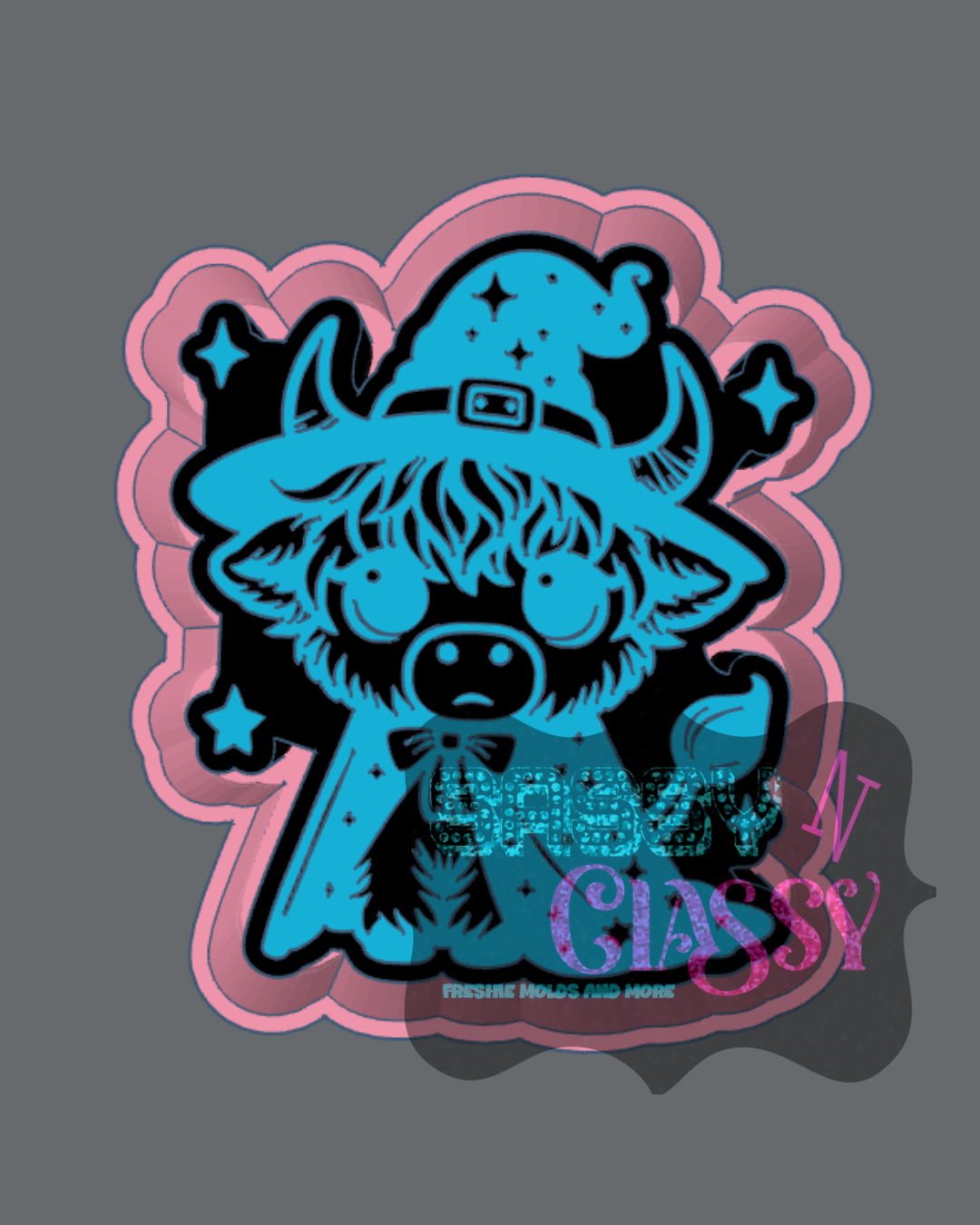 Witchy Cow Freshie Mold