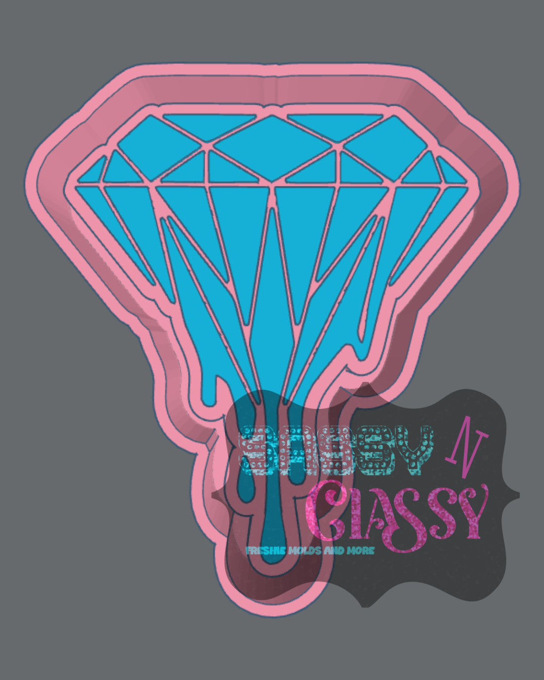 Drippy Diamond Freshie Mold