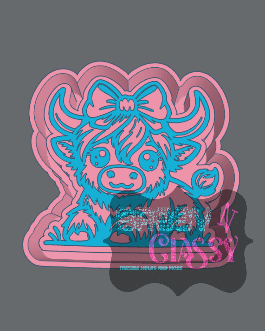 Pretty Cow Freshie Mold