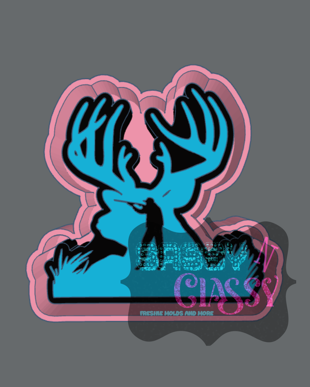 Deer Hunting Freshie Mold