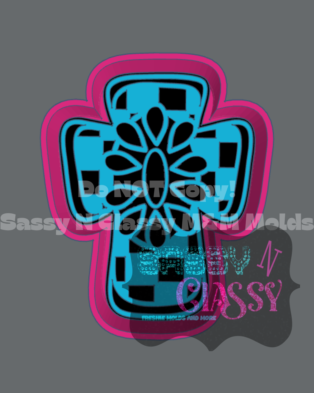 Concho Cross Freshie Mold