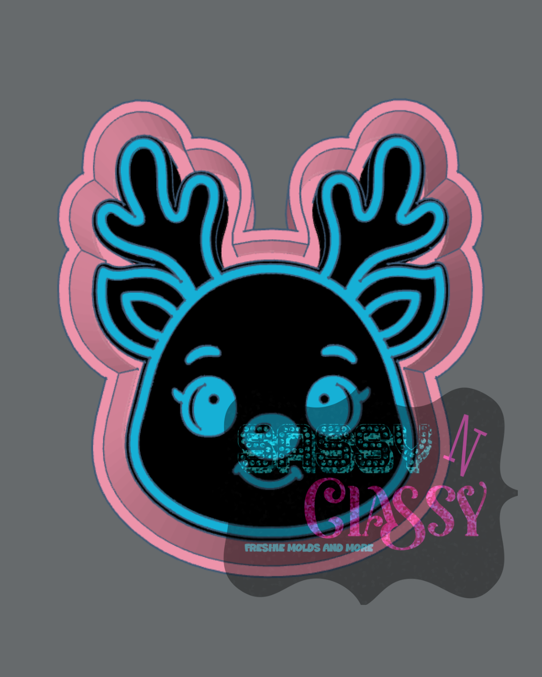 Reindeer Freshie Mold