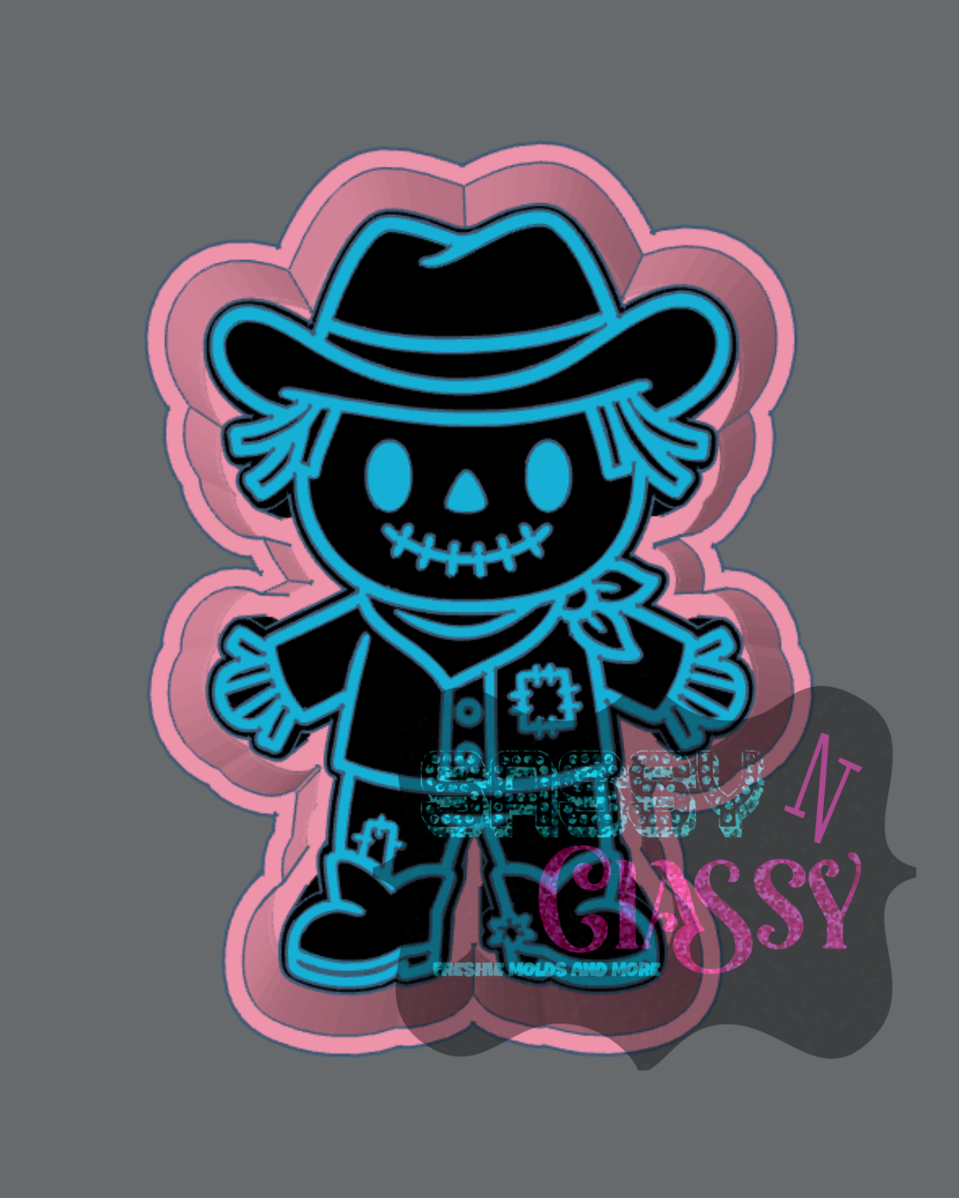 Cowboy Scarecrow Freshie Mold