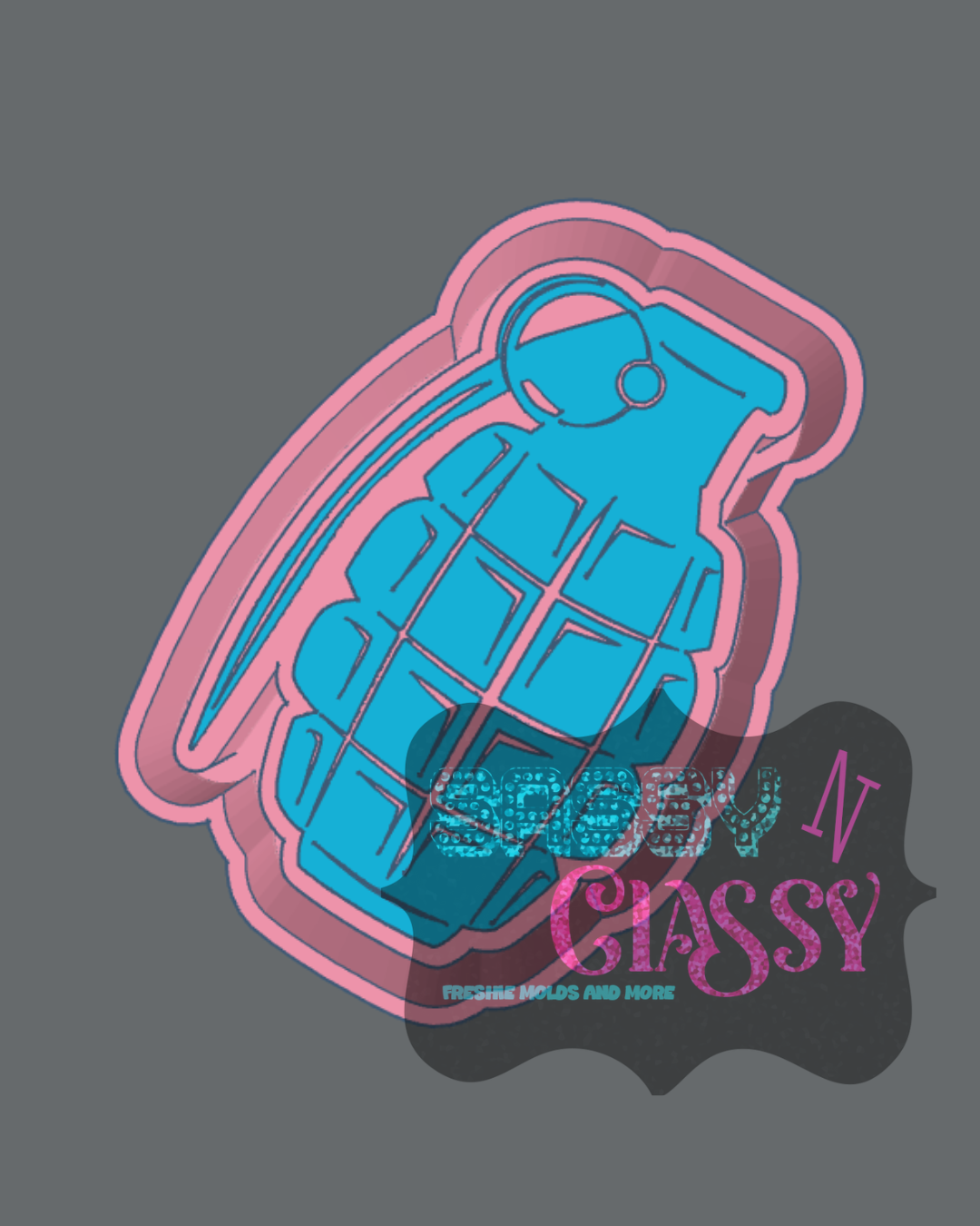 Grenade Freshie Mold