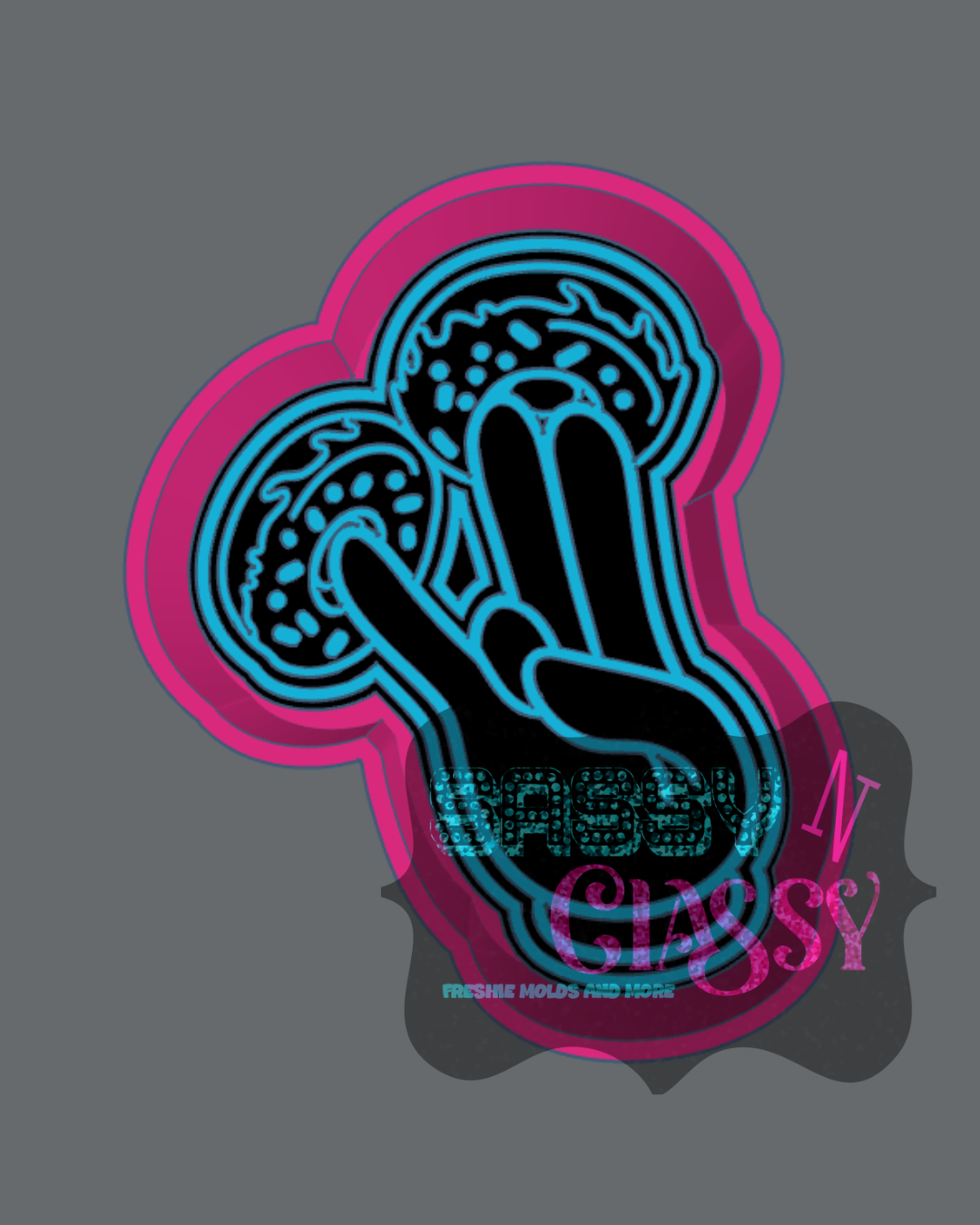 Pink and Stink Donuts Freshie Mold