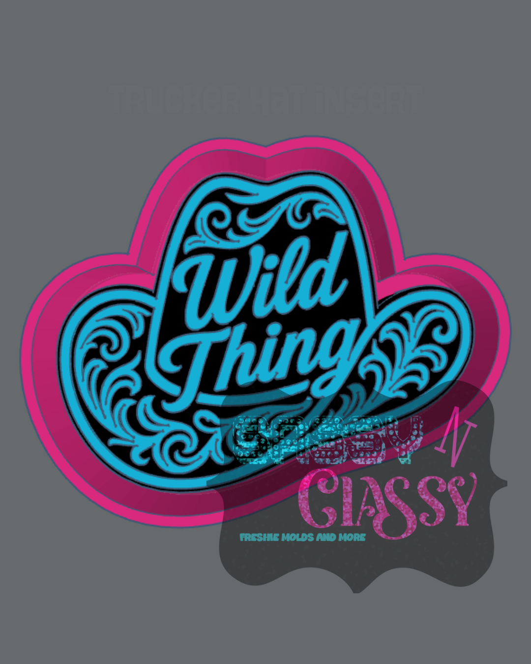 Wild Thing Tooled Cowboy Hat Freshie Mold