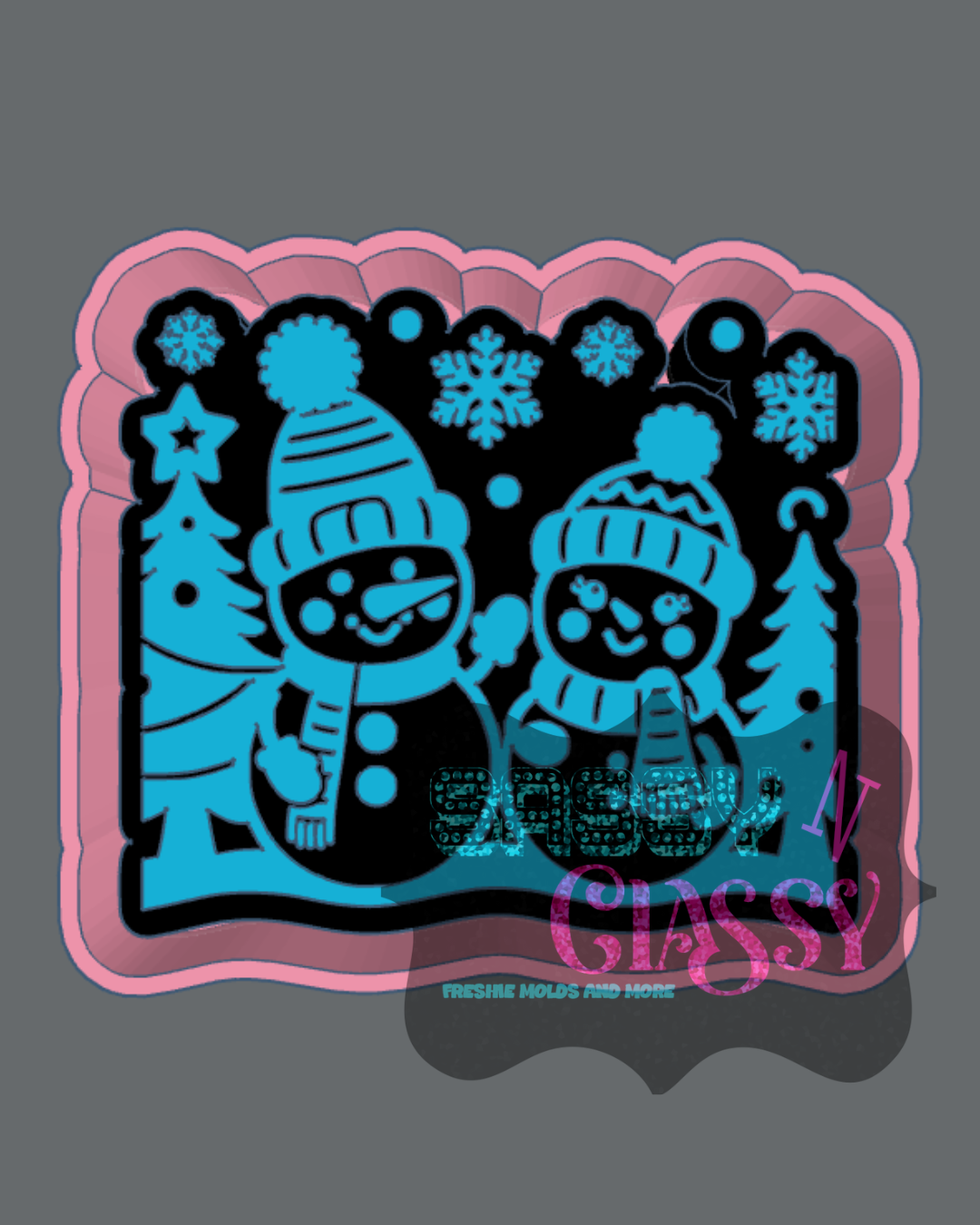 Snow Couple Freshie Mold
