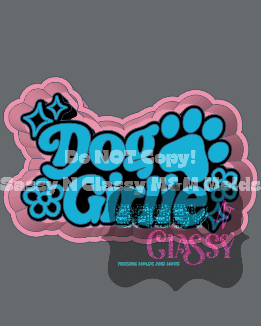 Dog Girlie Freshie Mold