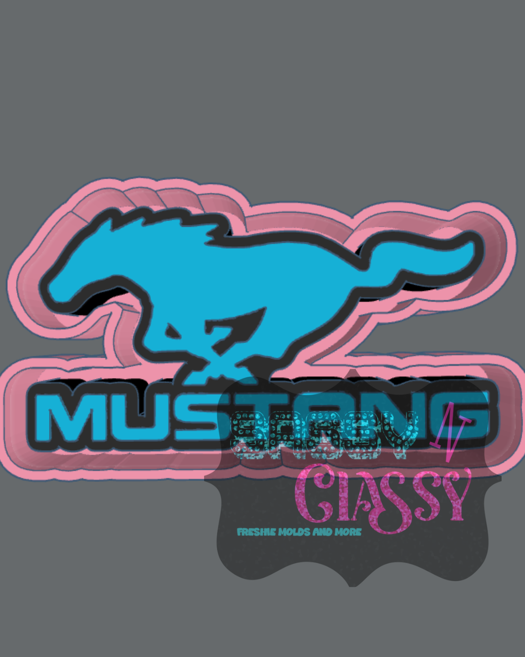 Horse Logo Freshie Mold