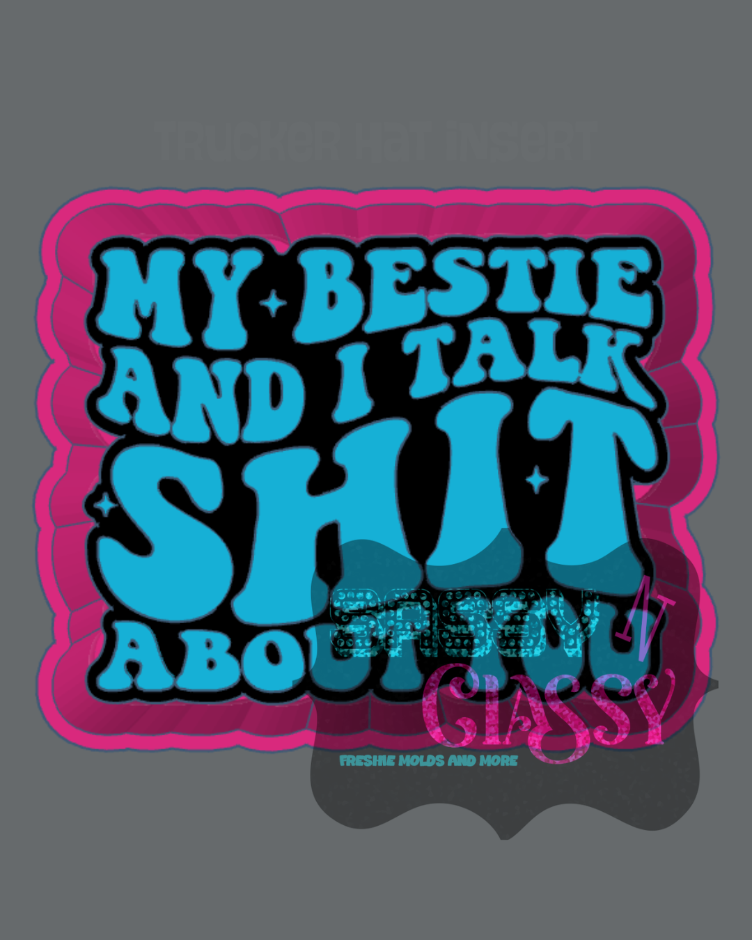 My Bestie and I Talk Shit About You Freshie Mold