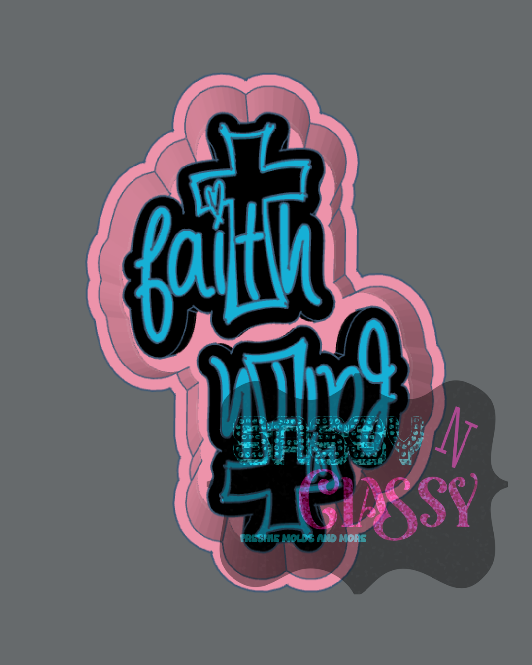 Faith Cross Vent Freshie Mold