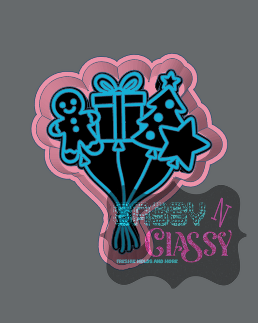 Christmas Balloons Freshie Mold