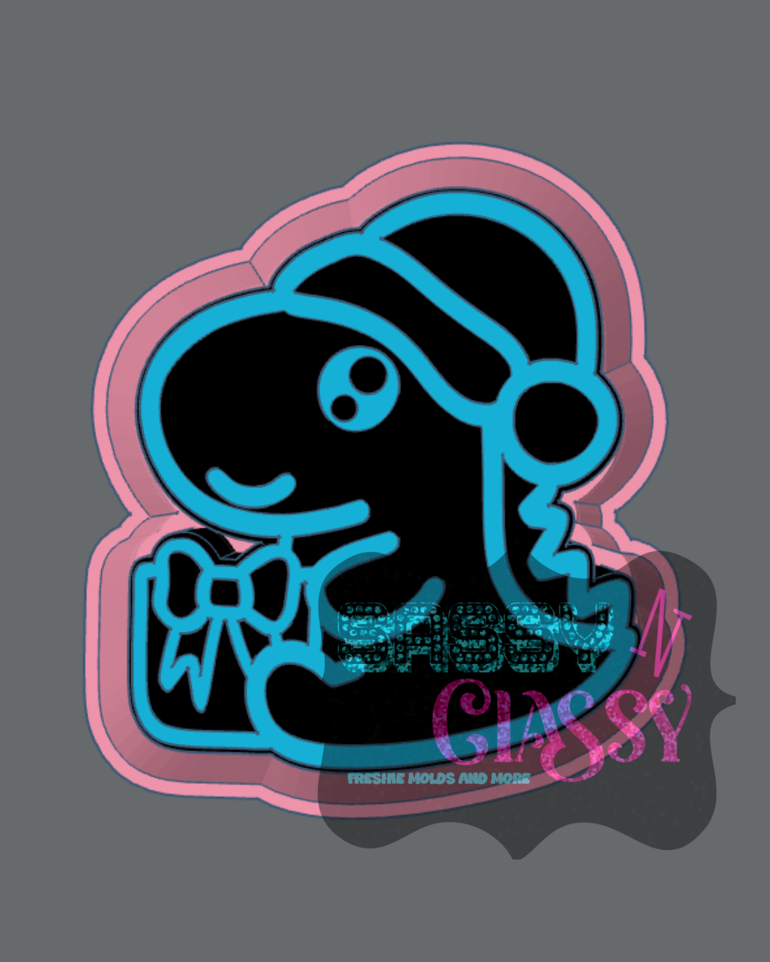 Christmas Dino Freshie Mold