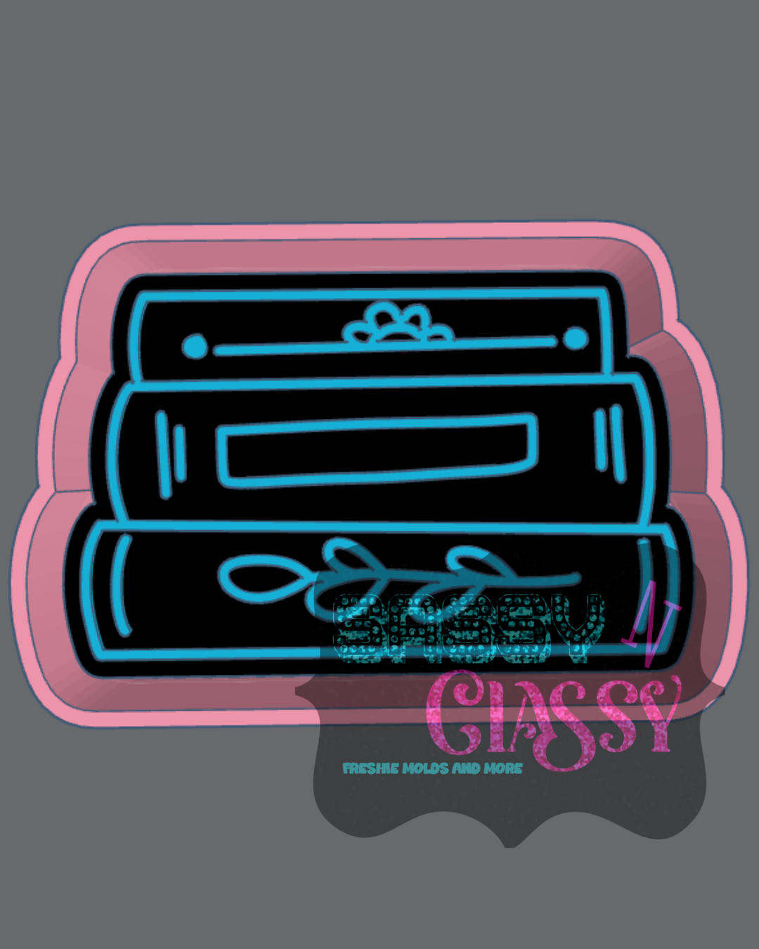 Book Stack Freshie Mold