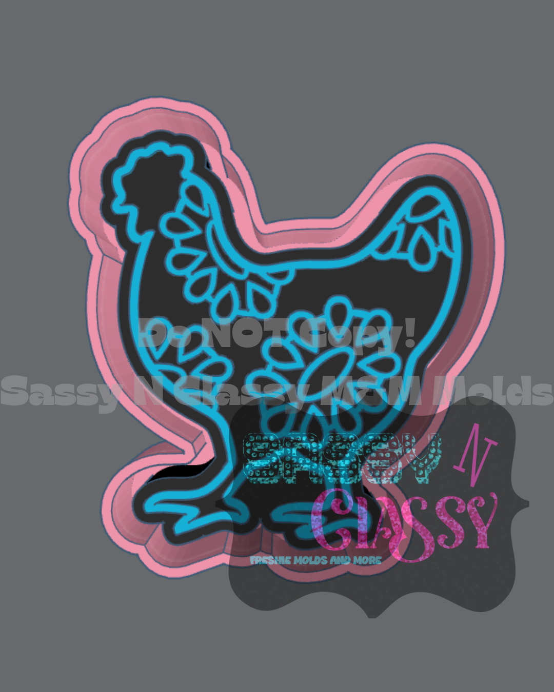 Concho Chicken Freshie Mold