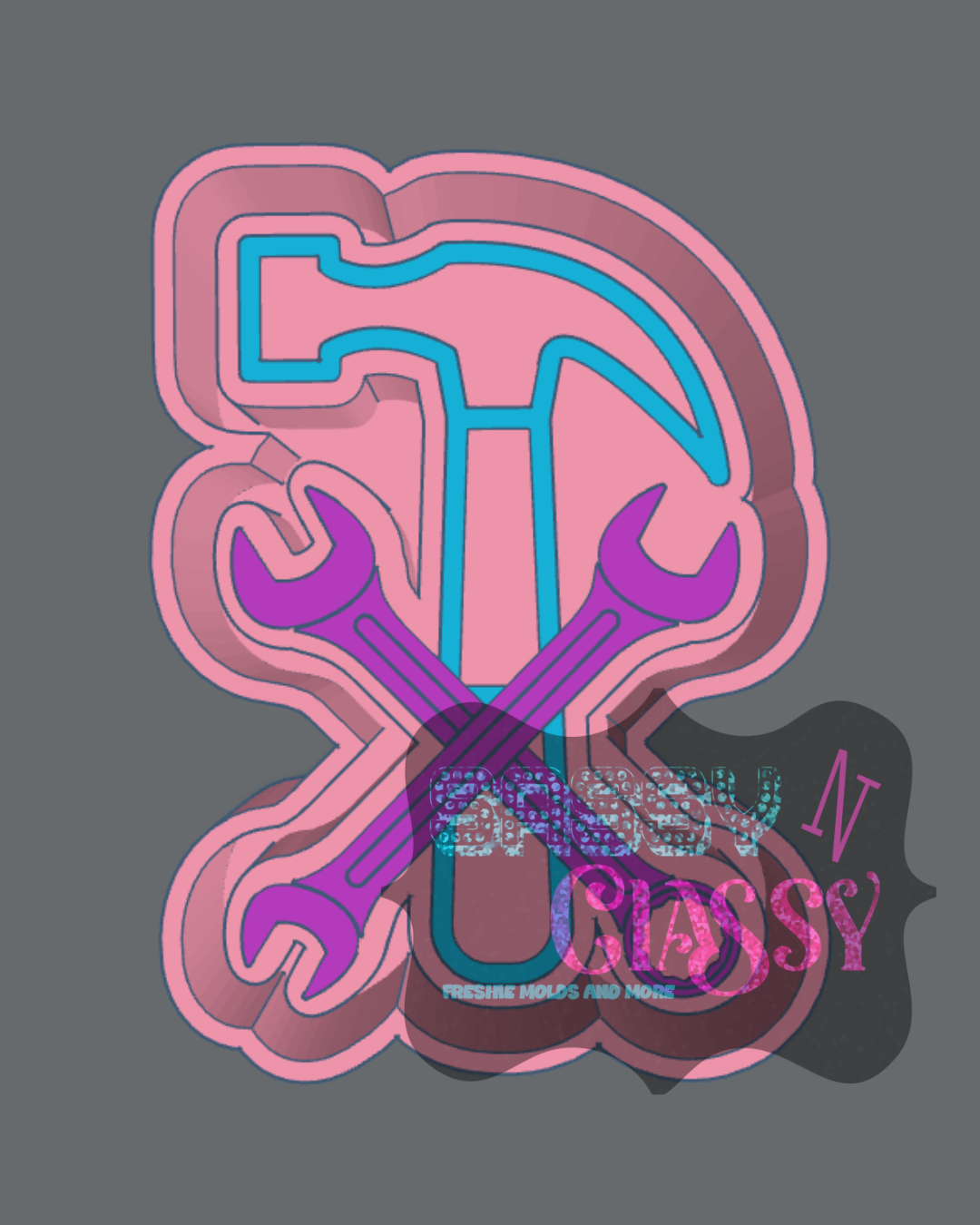 Hammer and Wrenches STL ***digital file, not a mold***