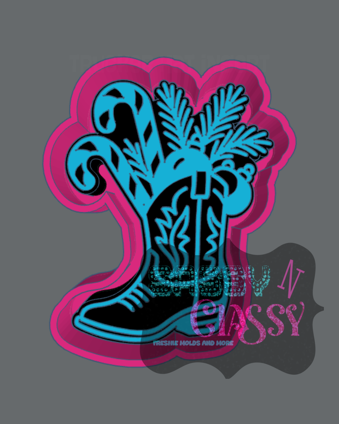 Christmas Boot Freshie Mold