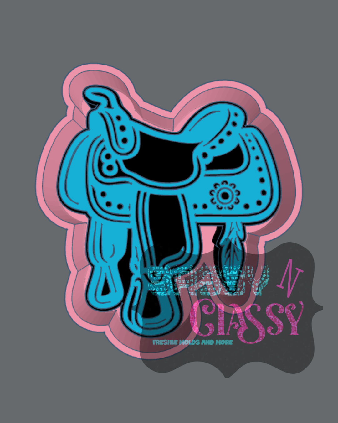 Turquoise Saddle Freshie Mold