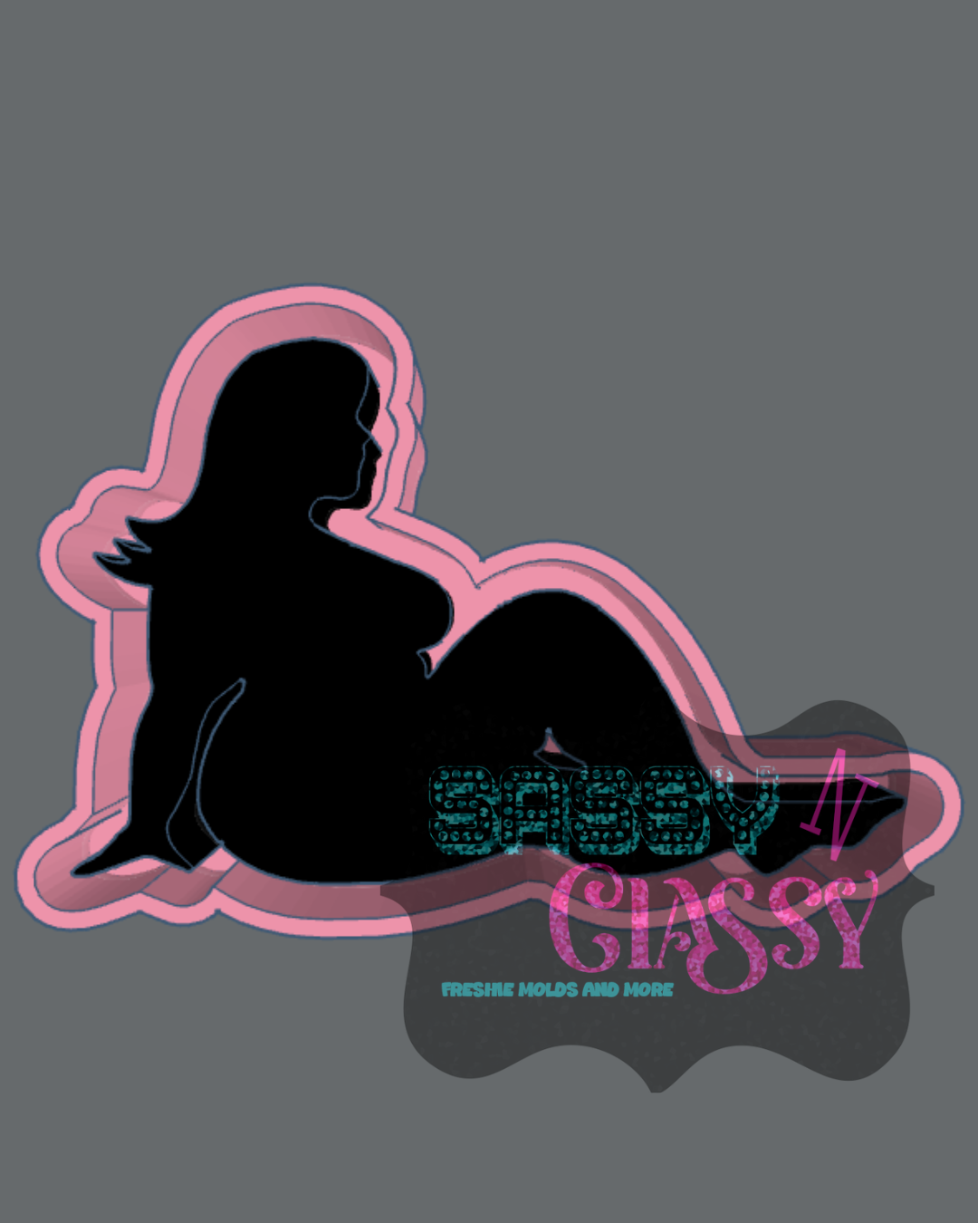 Curvy Mudflap Girl Freshie Mold