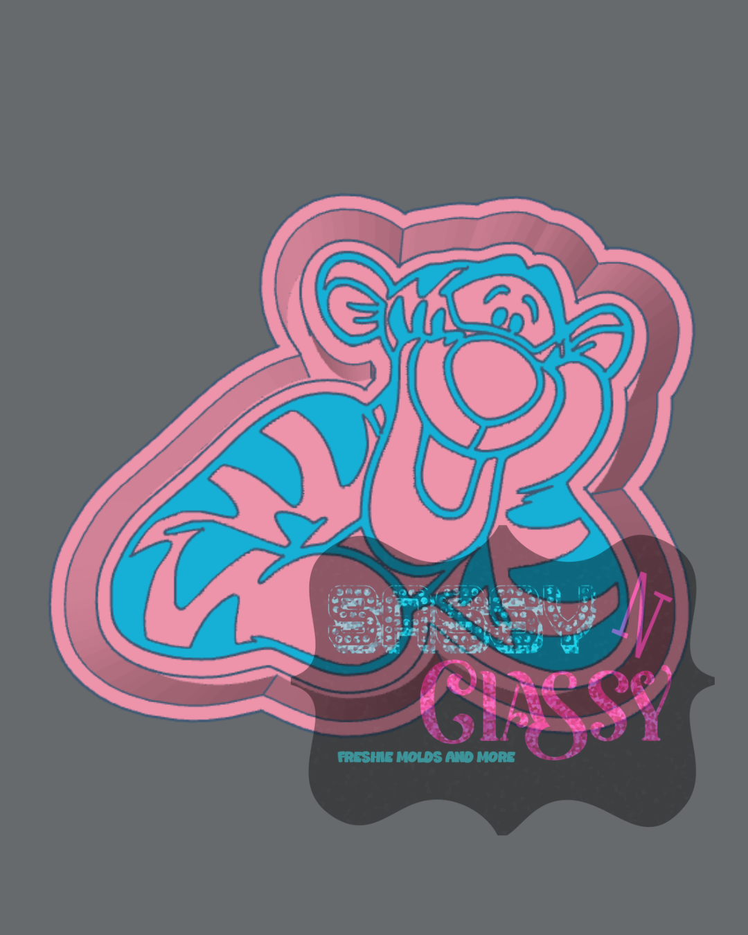 Bouncing Tiger Freshie Mold