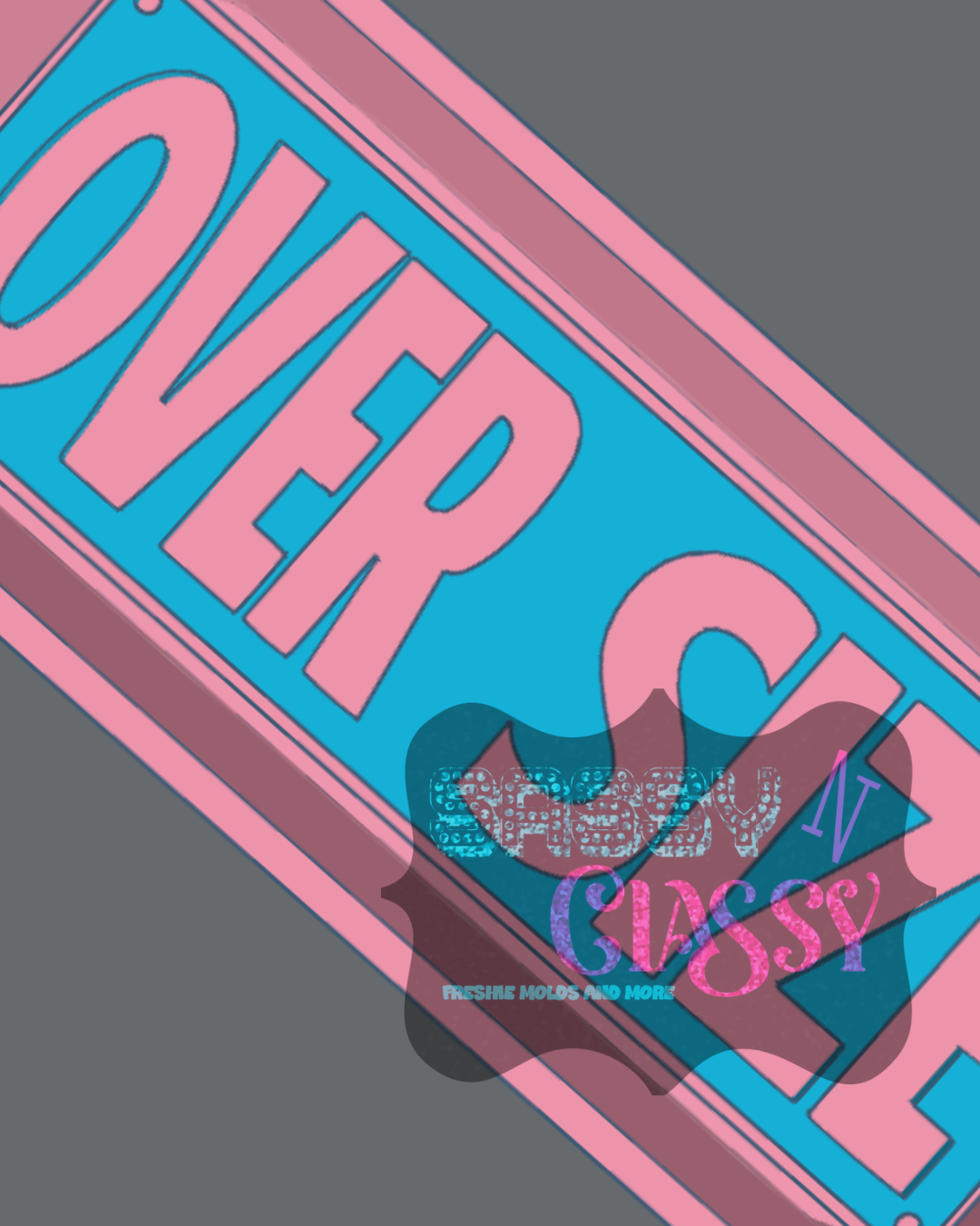 Over Size Banner Freshie Mold