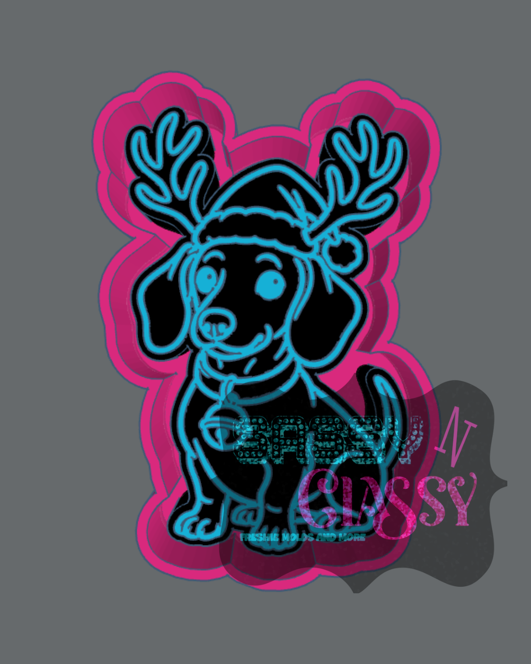 Reindeer Dachshund Freshie Mold