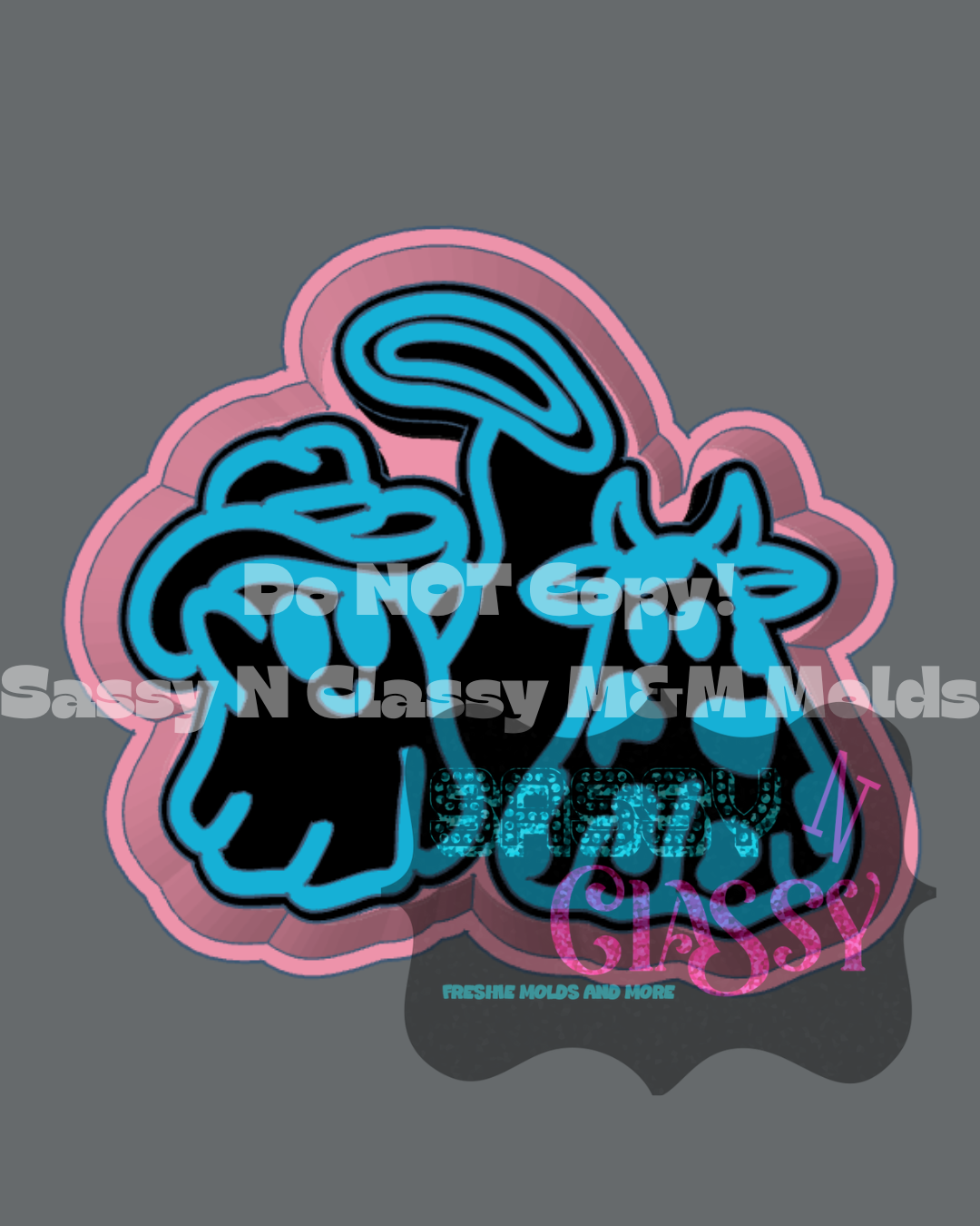 Ghost and Cow Freshie Mold