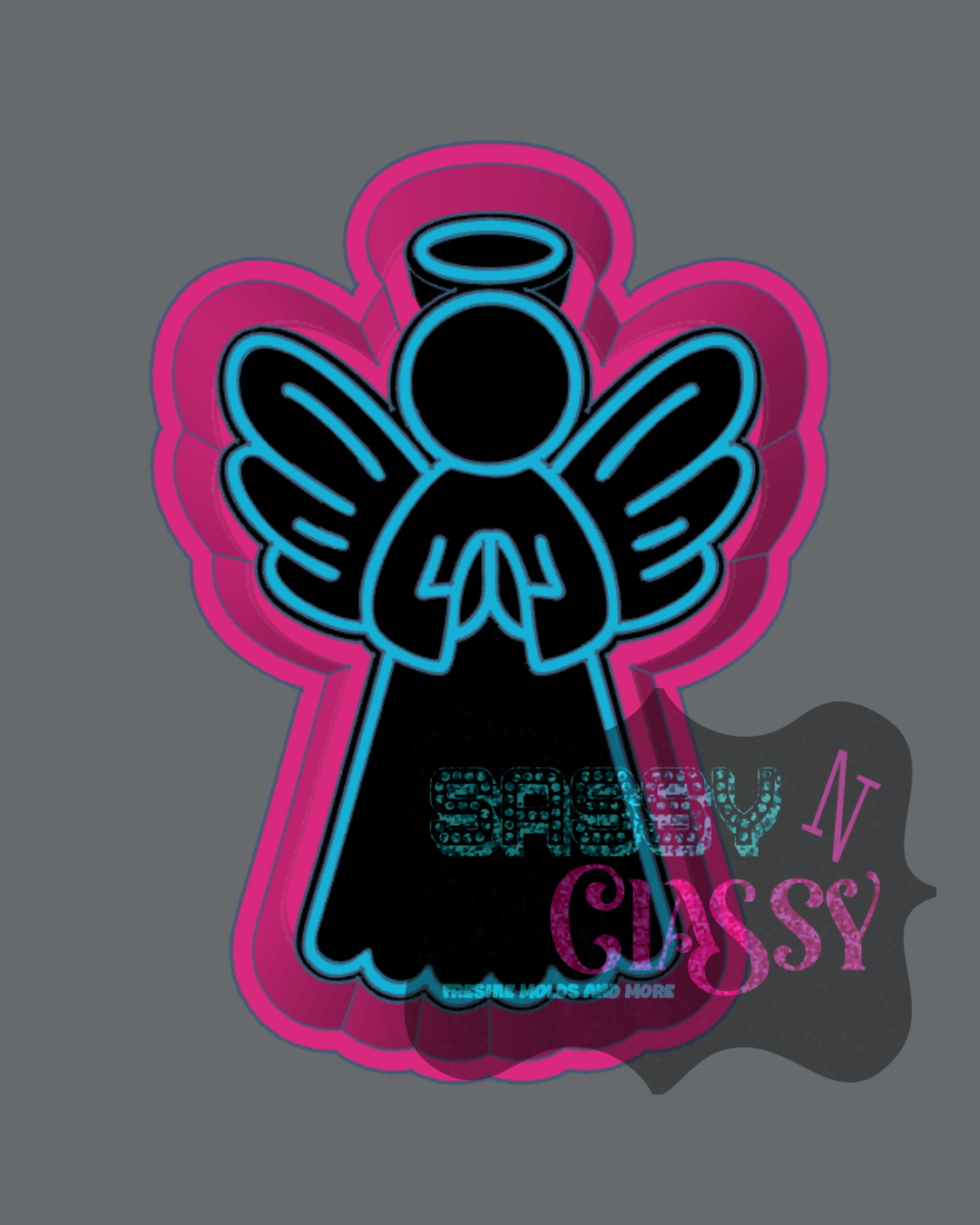 Wooden Angel Freshie Mold