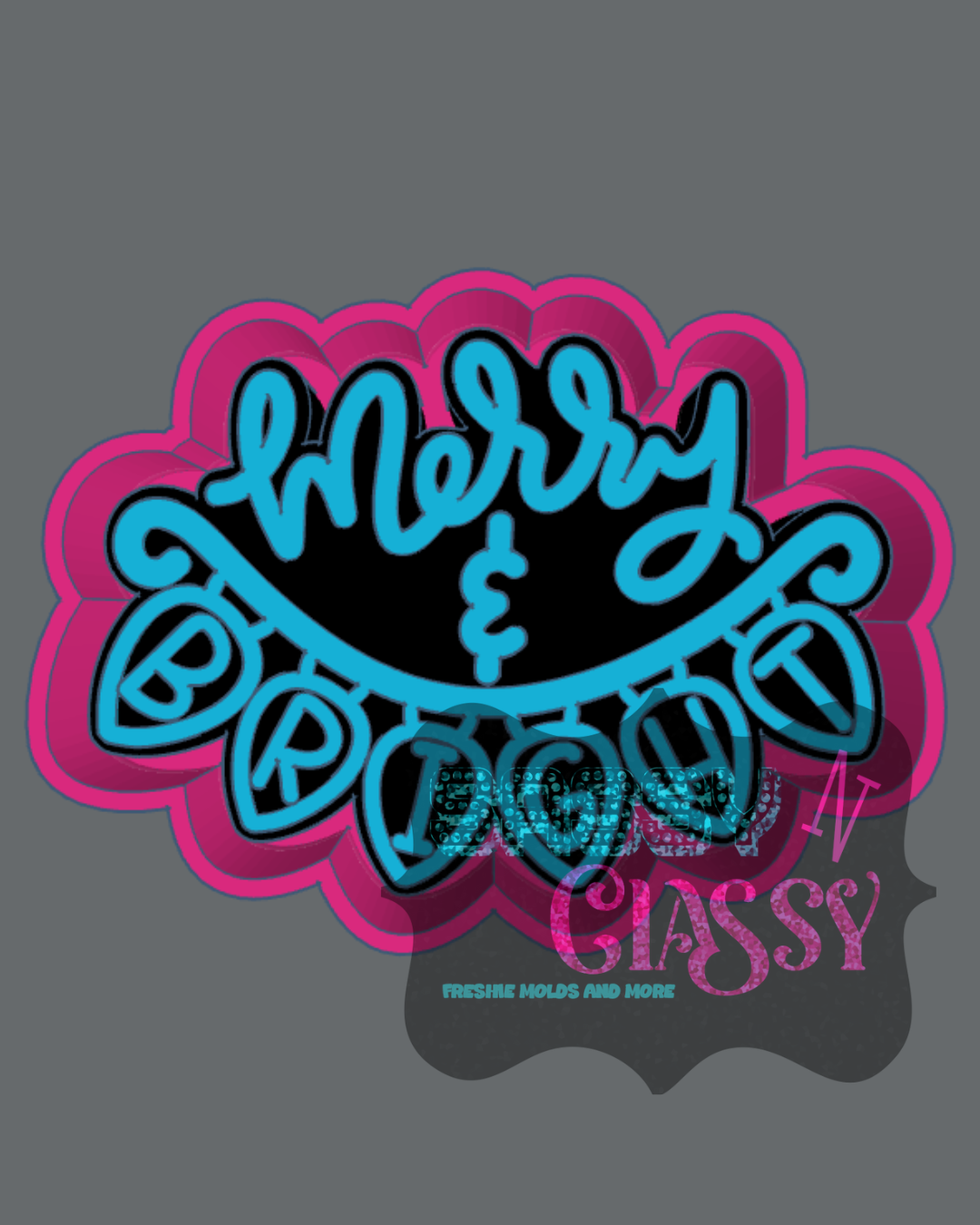 Merry & Bright Freshie Mold