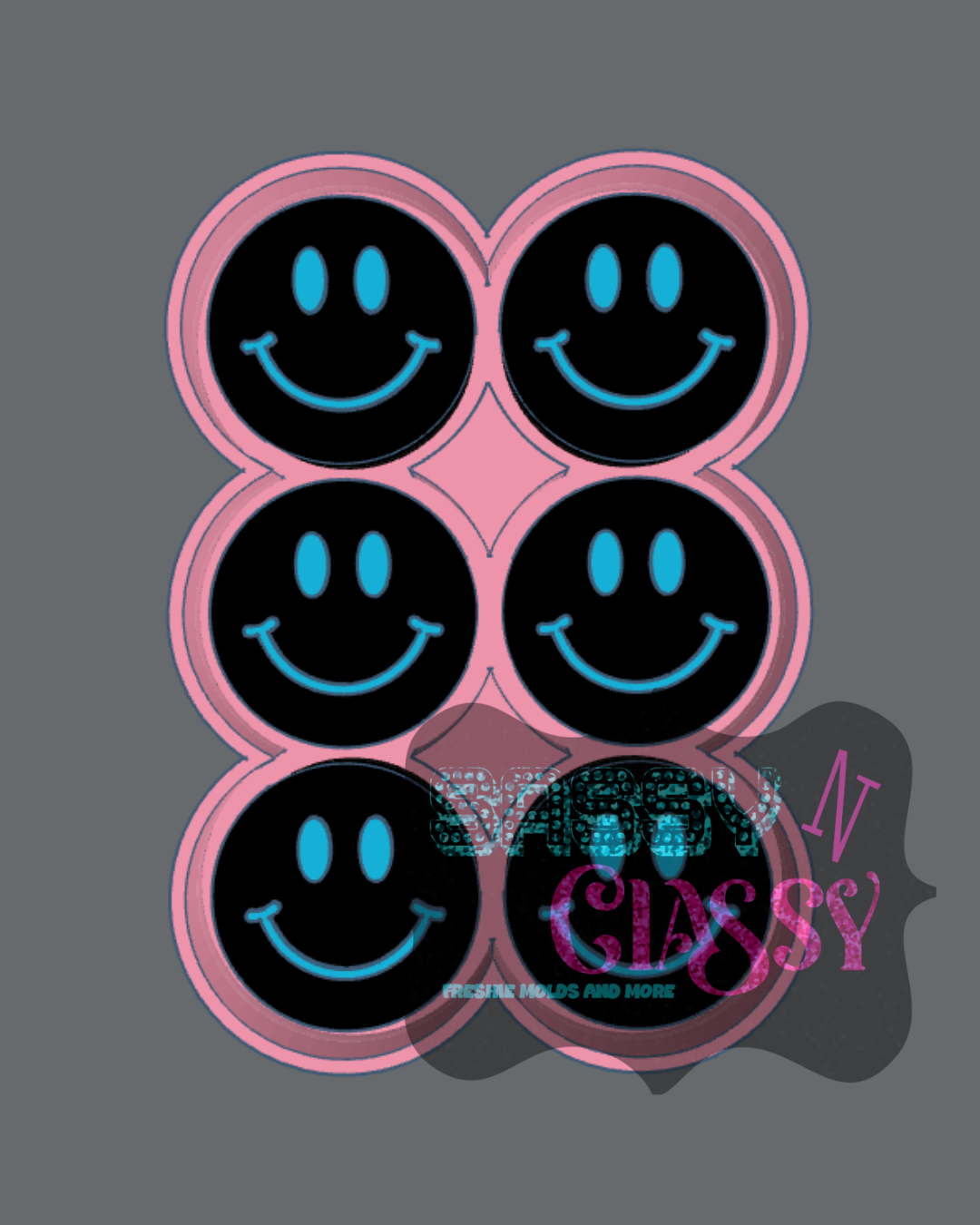 Happy Face Wax Melt Mold