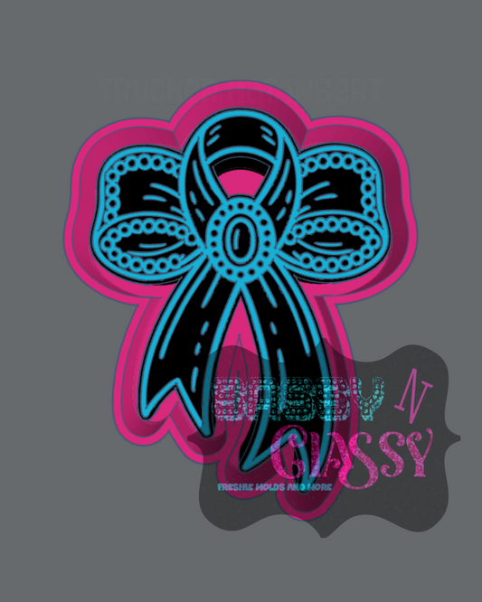 Bow Awareness Ribbon Freshie Mold