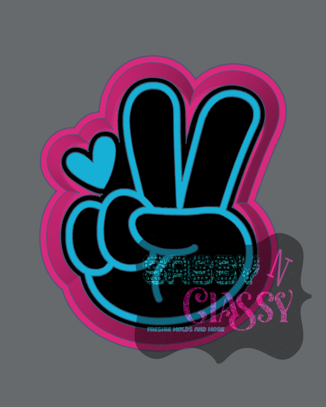Peace Freshie Mold