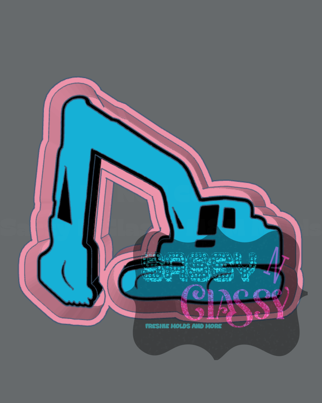 Excavator Freshie Mold