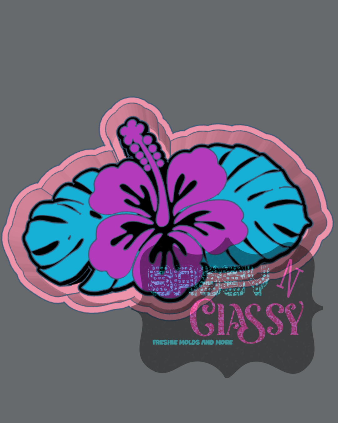 Hibiscus Freshie Mold