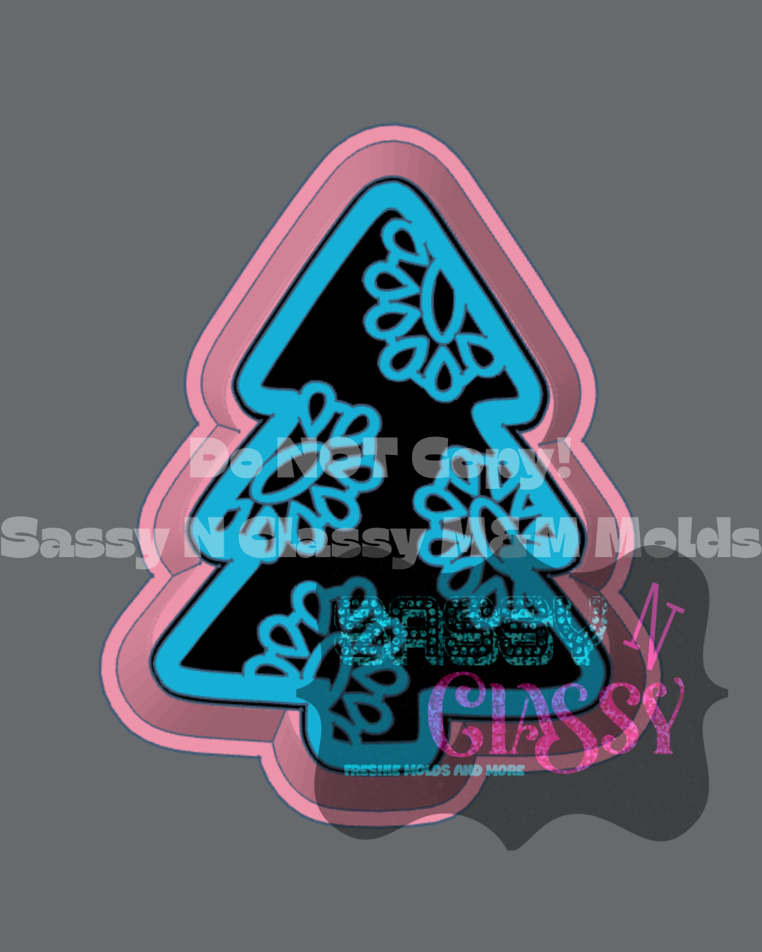 Concho Christmas Tree Freshie Mold