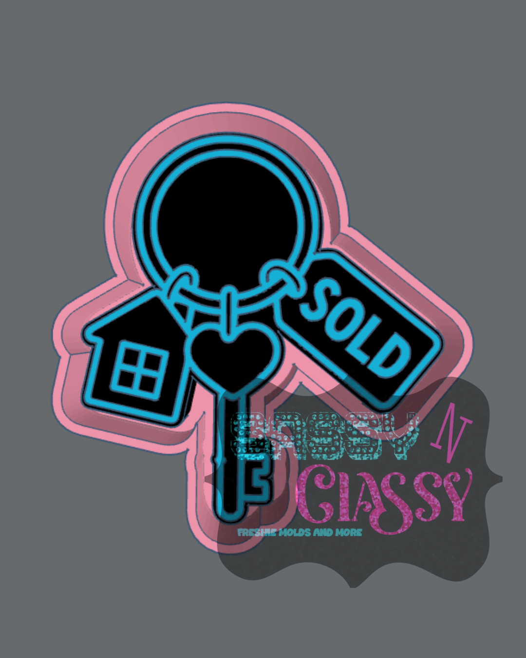 Realtor Keychain Freshie Mold