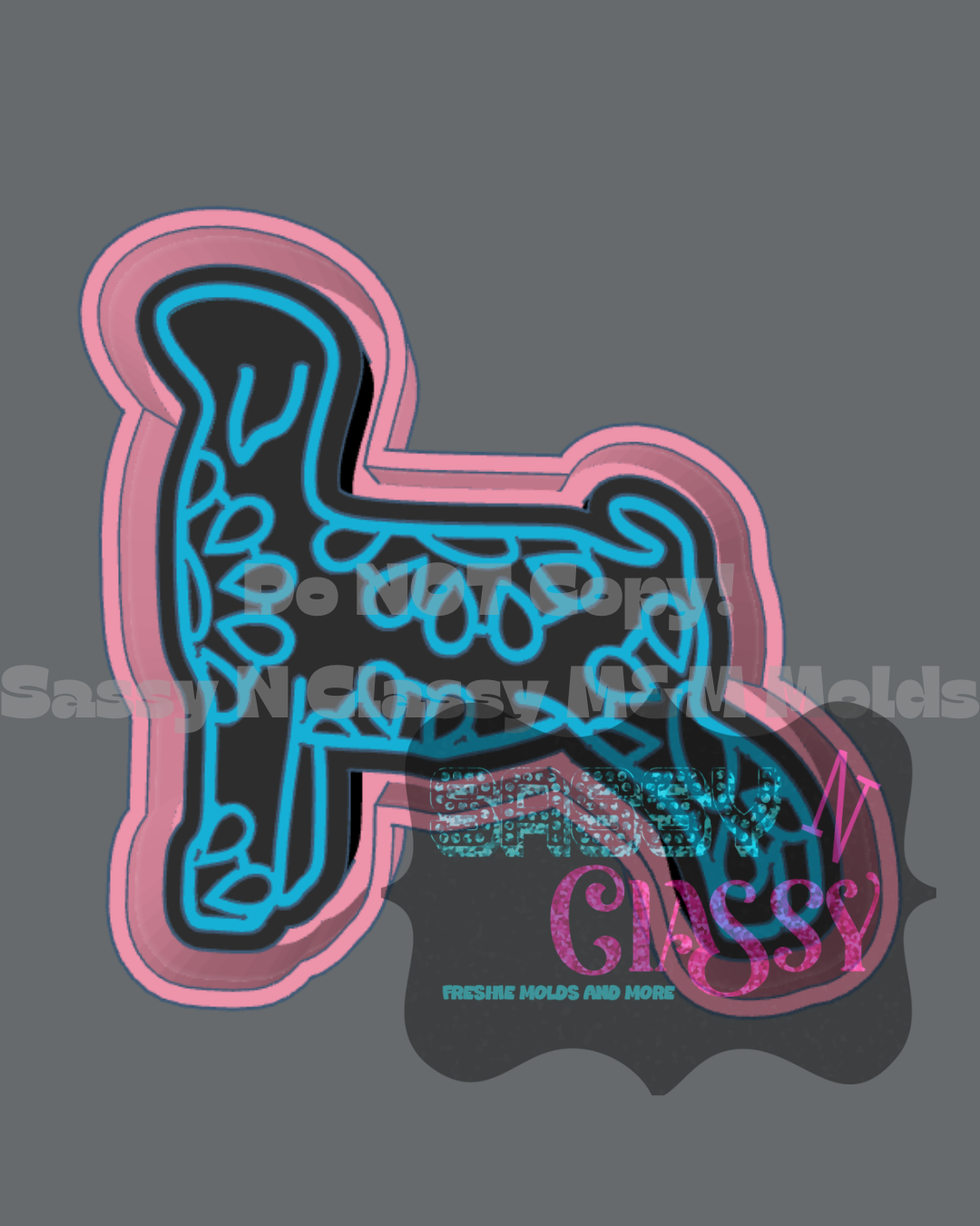 Concho Goat Freshie Mold