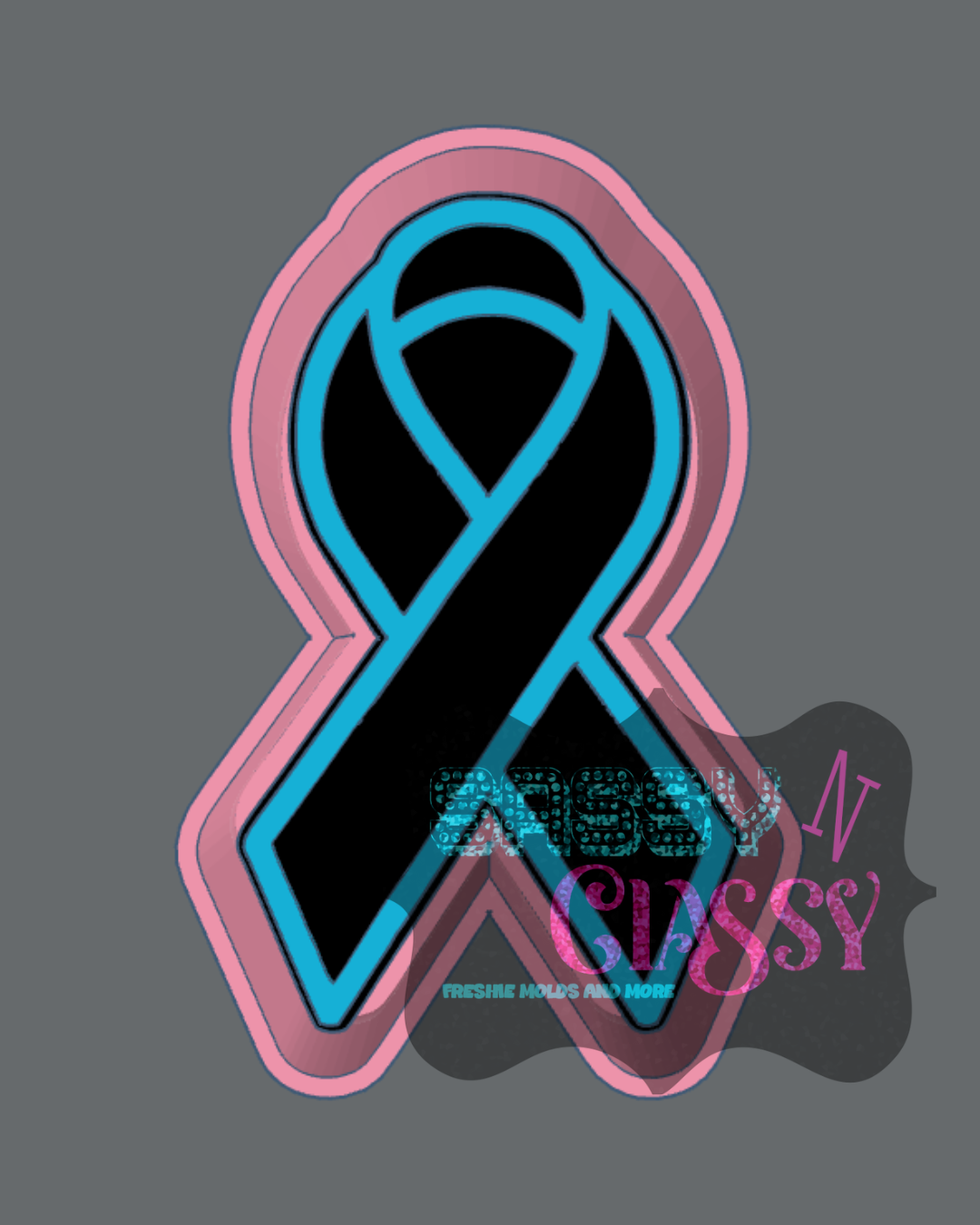 Awareness Ribbon Freshie Mold