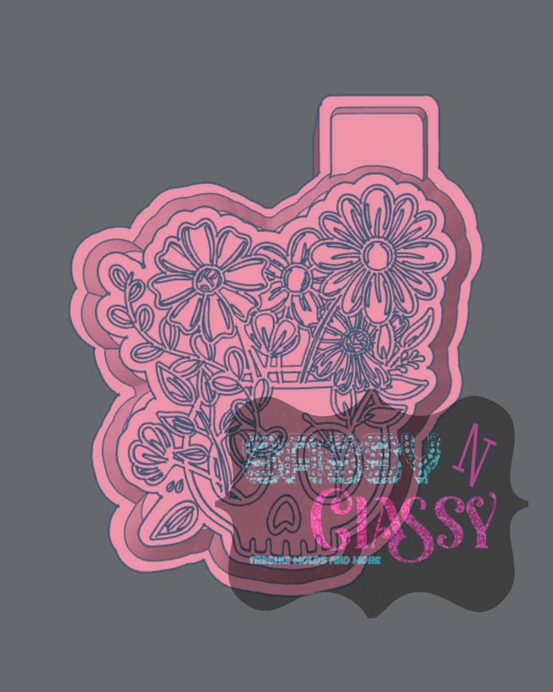 Skull Planter Freshie Mold HOUSING